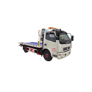 Camion de <span class=keywords><strong>remorquage</strong></span> à plateau plat Dongfeng 4x2, vente, état neuf, transmission manuelle, diesel, <span class=keywords><strong>prix</strong></span> bas, un remorqueur pour deux véhicules, dépanneuse à plateau - Product Image 2
