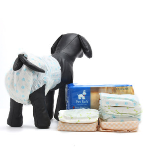 Pet suave tamaño L desechable para pañales a prueba de fugas cachorros de zorra <span class=keywords><strong>mujer</strong></span> pañales para perro - Product Image 3