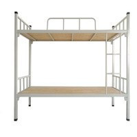 Lit superposé en acier inoxydable, pour hôtel, Double couche, lit en acier