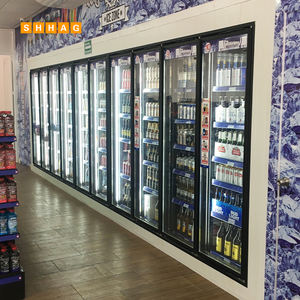 Refrigerador de supermercado, paneles de puerta de vidrio fáciles de operar, compresor Copeland, características solares para Cueva de cerveza, sala fría, <span class=keywords><strong>granja</strong></span> - Product Image 5