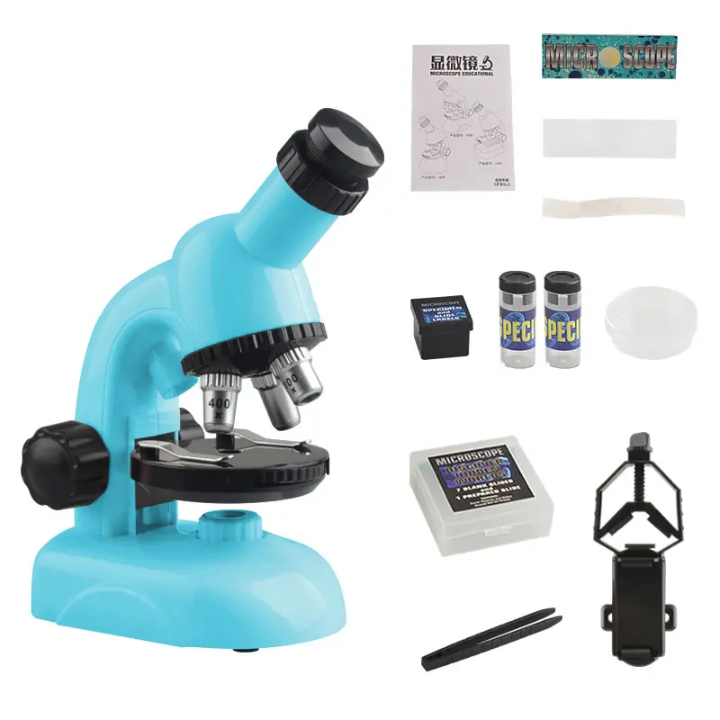 High Quality Science Kit Microscope Multi Color Magnification Preschool Kids Stem Toys Educational