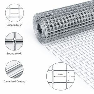 Rouleau <span class=keywords><strong>de</strong></span> treillis soudé GI galvanisé pour couverture <span class=keywords><strong>de</strong></span> <span class=keywords><strong>bassin</strong></span>, protection des poissons, barrière et cages pour habitats aquatiques - Product Image 2