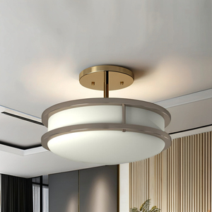 Saturn 13-Inch Flush Mount LED <b>Ceiling</b> <b>Light</b> Fixture Oil Rubbed Bronze with Dimmable Lighting for Hotel Hallway Bathroom Kitchen - Product Image 4
