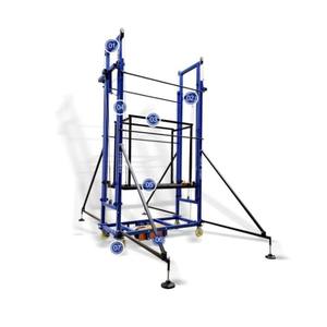 Andamio de <span class=keywords><strong>escalera</strong></span> de elevación eléctrica de 500kg, <span class=keywords><strong>2</strong></span>-8 <span class=keywords><strong>metros</strong></span> para decoración de construcción, mantenimiento, Control remoto - Product Image 3