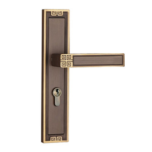 Chinese Stijl Houten Deur Messing Deurslot Thuis Slaapkamer Dubbele Pole <span class=keywords><strong>Lock</strong></span> Badkamer Indoor Stille - Product Image 3