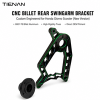 Plaque triangulaire CNC pour trottinette Giorno, découpes fraisées multi-axes, amélioration de la rigidité anti-torsion, noir et vert