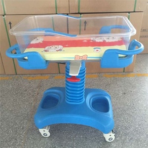 Baby Bed Newborn Bed Abs Two Cranks Tilting Adjustable Hospital Baby Bassinet Bed <strong>Crib</strong> - Product Image 3