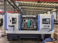 Torno CNC de Cama Plana Horizontal Automático de un Solo Husillo con Control GSK, Torno de Control Numérico Computarizado de Servicio Mediano