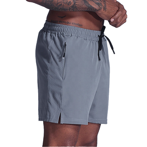 Hot Selling Men's Gym Sports Shorts Knitted Eco-Friendly Quick Dry Breathable Low Waist Casual Style <b>Drawstring</b> EU Size - Product Image 1