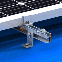 Pince de fixation solaire en aluminium à prix d'usine, pince d'extrémité solaire réglable 30, 33, 35 mm pour panneaux photovoltaïques, accessoires de système de montage solaire