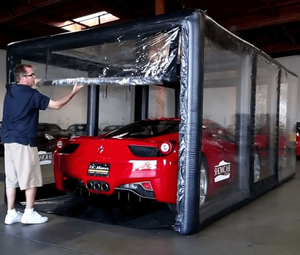 Tente de <span class=keywords><strong>garage</strong></span> de voiture gonflable portable, imperméable, résistante au soleil, facile à installer, en tissu Oxford PVC durable, design capsule - Product Image 1