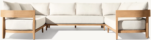 Fournisseur de Foshan, meubles de patio extérieurs de luxe pour hôtel, ensemble de canapés, meubles de jardin en teck - Product Image 3