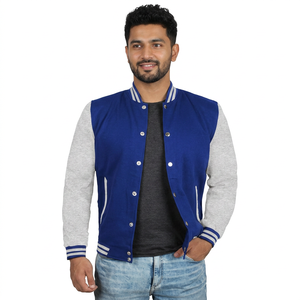 Manufacturer Wholesale Custom <b>Denim</b> <b>Jacket</b> Letterman Plus Size Varsity <b>Jacket</b> Man Winter <b>Jacket</b> For Men - Product Image 1