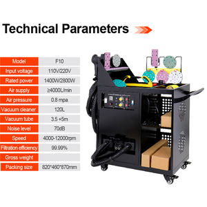 Ferramentas Móveis para Detalhamento Automotivo, Máquina de Lixamento Sem Poeira, Equipamento de Reparação de Carro, Máquina de Lixamento a Vácuo - Product Image 4