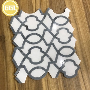 Mosaïque Carreaux De Verre Translucides Bleu Rétro - 10 Plaques - Mosaik-Netzwerk