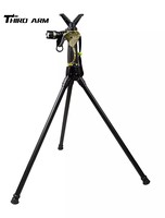 Fierydeer Nouveau trépied de chasse télescopique à deux sections/repose-tir avec nouveau système de joug à détachement rapide avec verrouillage intégré.