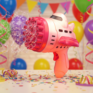 कार्टून प्लास्टिक बुलबुला बंदूक खिलौना स्वचालित प्रकाश शादी फोम मज़ा गर्मी आउटडोर इलेक्ट्रिक मशीन खिलौने बच्चों के लिए - Product Image 3