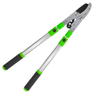 Sécateur télescopique robuste avec lame en acier inoxydable, diamètre de coupe 20-30 mm, structure papillon verte - Product Image 1