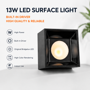 Plafonnier LED COB Carré, Projecteur d'Intérieur Commercial pour Hôtels, Bureaux et Domiciles - Product Image 1