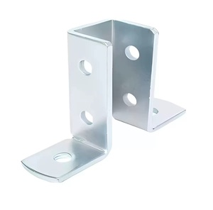 Staffa Angolare in Metallo Zincato Resistente <span class=keywords><strong>per</strong></span> Mobili in Legno, Armadi e Scaffalature, Supporto a 90 Gradi Antiruggine - Product Image 3