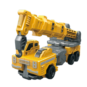 LEHOO Jouets Transformation Voiture Robot Véhicule d'ingénierie Robot de transformation Déformation Véhicule de construction - Product Image 1