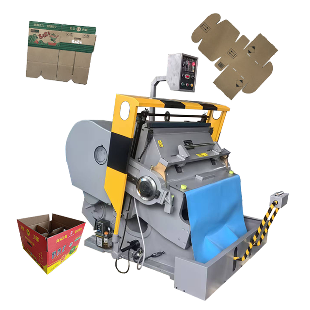 Semi Automatic Creasing and Die Cutting Machine ML-750 Cardboard Die Cutter for Corrugated Paper Sheet Pizza Box Making