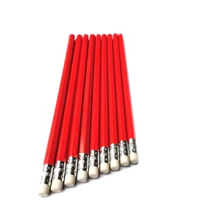 عرض ترويجي بالجملة قلم رسم خشبي 7.5 بوصة حسب الطلب أحمر 2B قلم رسم مع ممحاة - Product Image 2