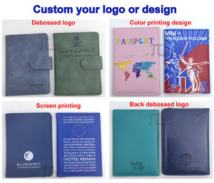 Cartera de Viaje Personalizada con Bloqueo RFID, Porta Pasaportes de Cuero PU con Cierre Magnético - Product Image 4