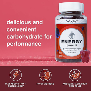 Stock WXW Power Energy Maca Gummies Vitamina B12 Mejora la energía Gummies Hombres Energía y rendimiento Gummy - Product Image 5