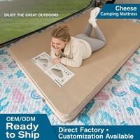 Matelas de camping épais et gonflable automatiquement pour tente, matelas de sol gonflable automatique en forme de fromage