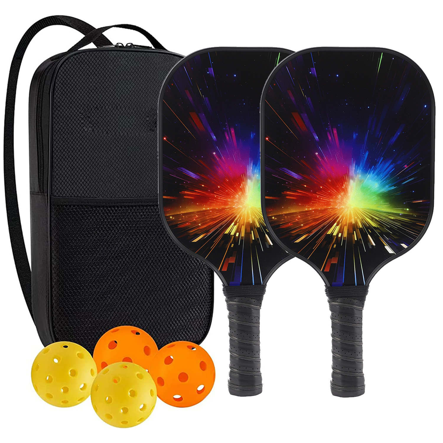 High Quality 16mm Thickness Honeycomb Core Fiberglass Pickleball Racket Factory Wholesale Sports Pickleball Equipment