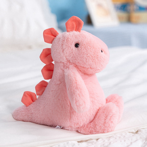 Peluche Drago <span class=keywords><strong>Rosa</strong></span> Abbracciabile con Palline Antistress, Morbido Dinosauro Imbottito in Cotone PP, Regalo Speciale Carino - Product Image 4
