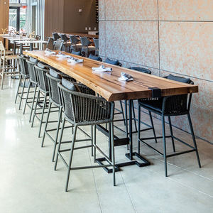 Cuerda al aire libre tejido mesa larga patio jardín ocio muebles Hotel Patio impermeable Mesa balcón mesas y sillas - Product Image 6