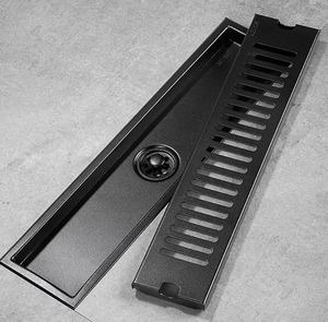 Drain de sol linéaire HL en acier inoxydable anti-odeur, drain de <span class=keywords><strong>douche</strong></span> long de 20 cm à 100 cm avec grille filtrante pour cheveux pour salle de bain - Product Image 4