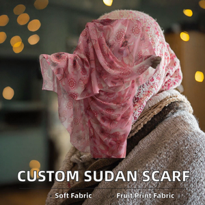 Abaya Dubai Sudán Fábrica China para Diseño Personalizado de Bufandas, Impresión Digital, Primavera, Transpirable, Suave al Tacto, No Tejido, Sudán - Product Image 2
