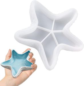 Moule <span class=keywords><strong>en</strong></span> silicone <span class=keywords><strong>en</strong></span> forme d'étoile de mer pour plateau, récipient <span class=keywords><strong>à</strong></span> bibelots, plat de rangement, porte-bougie, plateau <span class=keywords><strong>à</strong></span> bijoux, pour résine et <span class=keywords><strong>béton</strong></span> - Product Image 1