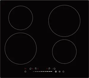 OEM制造商4区电磁炉定制徽标60厘米电炉黑色燃气灶，用于带滑块的厨房热板
