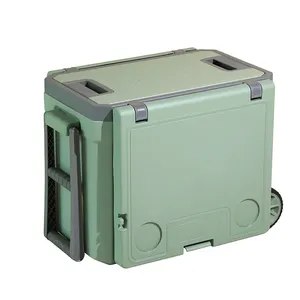Newest Style Customized 32L Fashion Foldable Longer Ice Storage Can Portable Medium Frozen Plastic Cooler Box