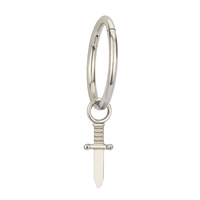 Fashion ASTM F136 G23 Titanium segmen cincin berengsel Clickers tindik anting perhiasan tubuh grosir