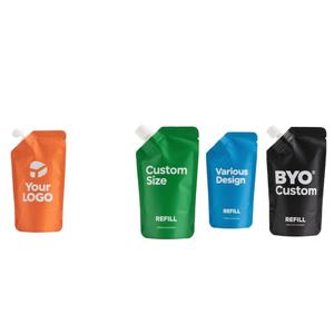 Pochette de bec d'emballage de crème d'eau liquide désinfectante de recharge réutilisable à impression personnalisée - Product Image 1