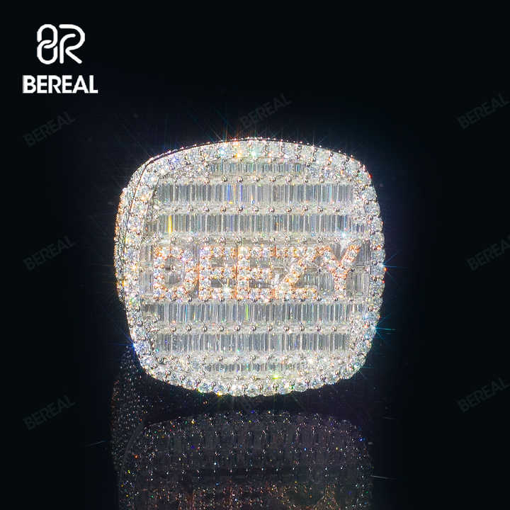 Factory CustomVvs Moissanite Ring Pass Diamond Test Custom Letter 