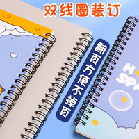 Couverture rigide personnalisable planificateur organisateur cahier dessin animé en forme de libération papier spirale Journal dessin livre pour étudiants scolaires