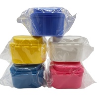 Boîte dentaire personnalisable avec logo, multi-usages, pour accessoires de blanchiment des dents, étui de bain pour prothèses dentaires en plastique pour clinique dentaire