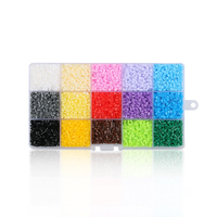 Jouet perlé créatif fait à la main de marque Artkal CA15 Mini perles de fusible 11550 Granis 15 couleurs, boîte de perles en fer écologique