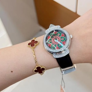 <span class=keywords><strong>Montre</strong></span> pour femme DINIMI de haute qualité, nouveau design, boutique spécialisée, tendance de la mode, <span class=keywords><strong>montre</strong></span> à quartz, motif de <span class=keywords><strong>lotus</strong></span>, cadran rotatif, roue de la chance - Product Image 6