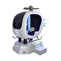 9D VR Helicóptero Avión Simulador de vuelo Juego de realidad virtual al aire libre para uso educativo en el hogar Hecho de fibra de vidrio Metal para