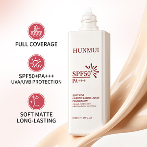 HUNMUI Liquid <b>Foundation</b> 50ml Oily Skin Moisturizing Medium Tone - Product Image 5