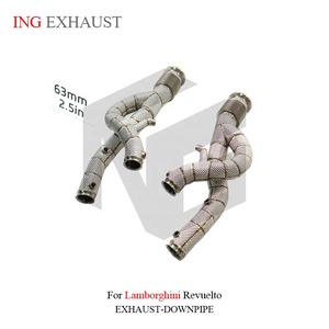 Sistema <span class=keywords><strong>di</strong></span> <span class=keywords><strong>Scarico</strong></span> in Acciaio Inox ING per Lamborghini Revuelto con Scudo Termico, Parti Auto <span class=keywords><strong>di</strong></span> Alta Qualità - Product Image 4