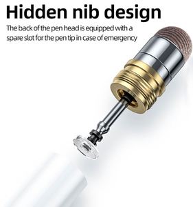 1 punta de repuesto universal de metal con clip para S-Pen Onyx BOOX IFLYTEK IReader LAMY Moaan Guowen Boyue Silver - Product Image 4