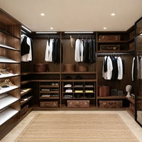 Système de dressing en bois de luxe minimaliste, dressing sur mesure, système de dressing RTA